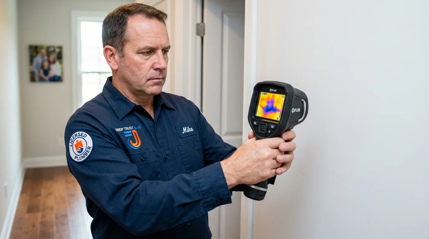Thermal imaging leak detection by Johns Plumbing LLC in Glen Rock